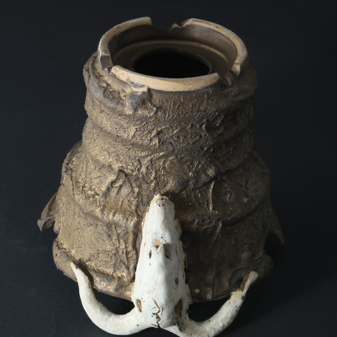 4.3号鉢 高さ約11.5cm 植木鉢 陶器鉢 塊根植物 アガベ サボテン コーデックス 【GOAT鉢シリーズ】 作家 陶芸家 横山貴史作 一点物