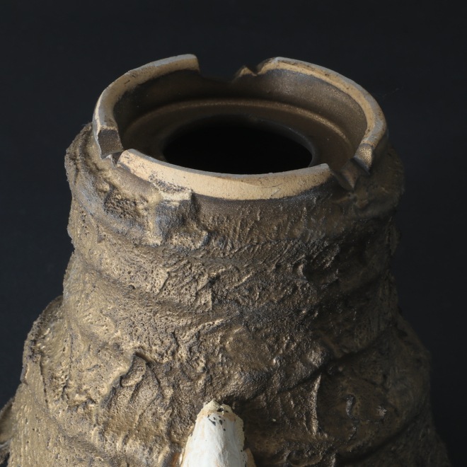 4.3号鉢 高さ約11.5cm 植木鉢 陶器鉢 塊根植物 アガベ サボテン コーデックス 【GOAT鉢シリーズ】 作家 陶芸家 横山貴史作 一点物