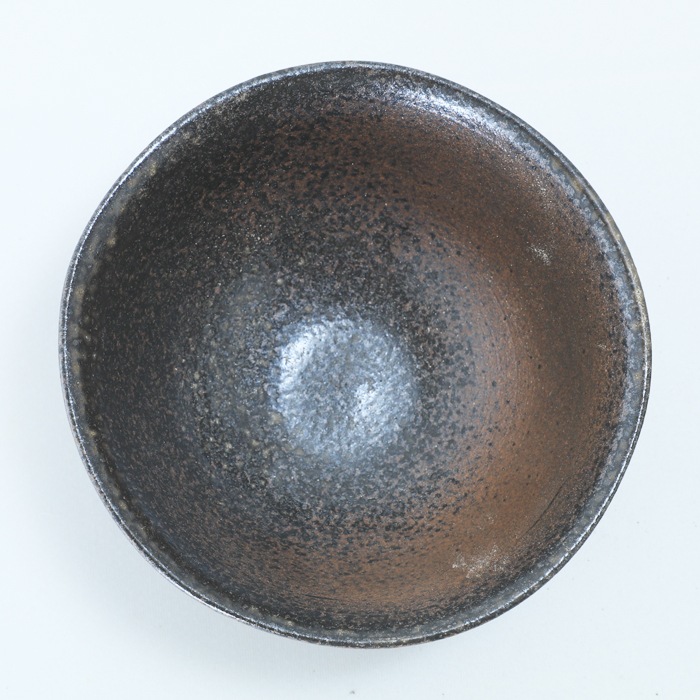 【益子焼】炭化焼き無地のお茶漬け茶碗【単品１個】