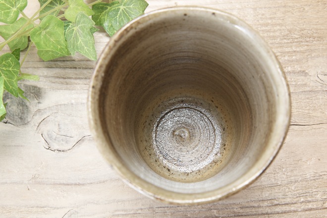 【益子焼】さくらの大きめフリーカップ【単品１個】