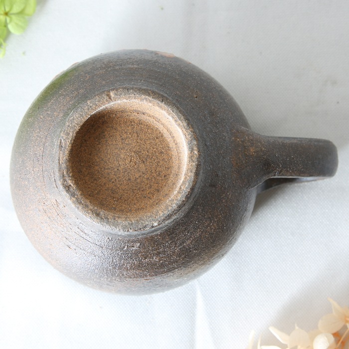 【益子焼】コロンっと丸い形　大きめマグカップ　【さくら・単品１個】