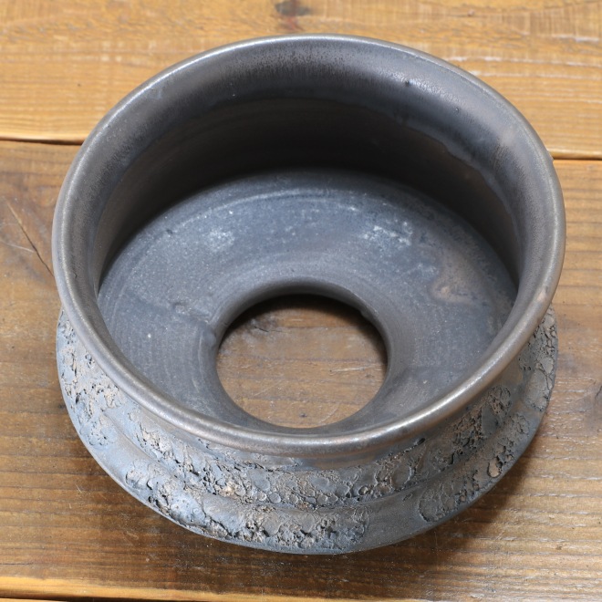 5.5号鉢 高さ約8.5cm 植木鉢 陶器鉢 塊根植物 アガベ サボテン コーデックス 【銀河鉢シリーズ】 作家 陶芸家 横山雄一作 一点物