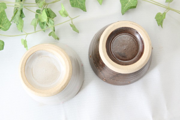 【益子焼】 釉薬シリーズ　蕎麦ちょこ 小さめで使いやすい いっちんドット柄 単品１個