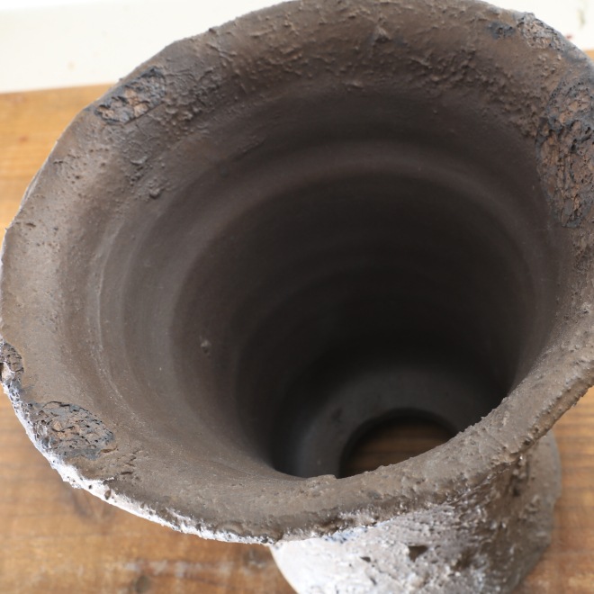 益子焼｜【益子焼】 6.1号鉢 高さ約18.5cm 植木鉢 陶器鉢 塊根植物