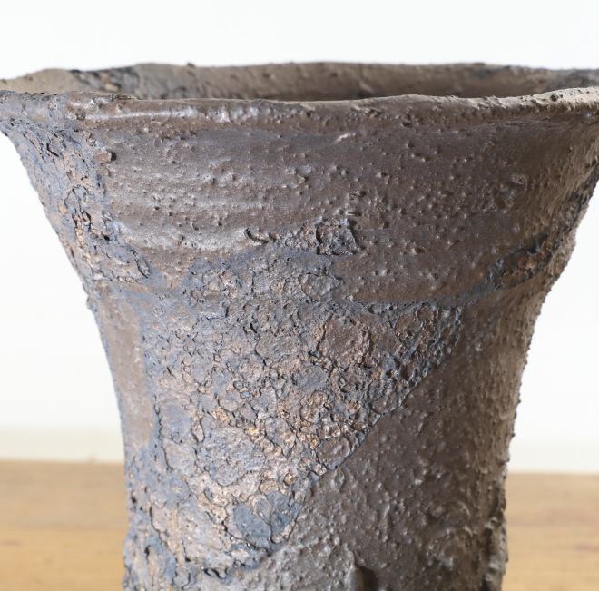 益子焼｜【益子焼】 6.1号鉢 高さ約18.5cm 植木鉢 陶器鉢 塊根植物