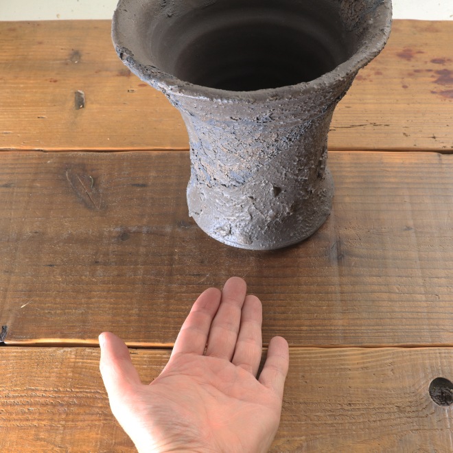 益子焼｜【益子焼】 6.1号鉢 高さ約18.5cm 植木鉢 陶器鉢 塊根植物