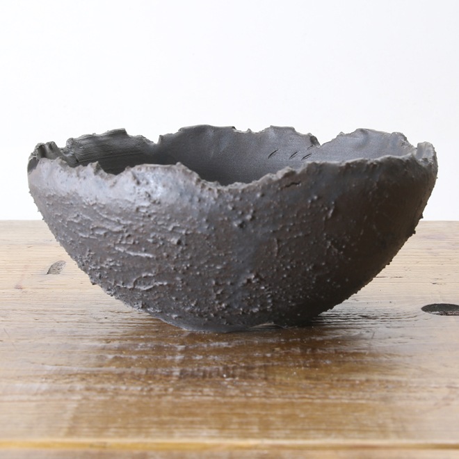 【益子焼】5.1号鉢 植木鉢 陶器鉢 塊根植物 アガベ サボテン 【砂漠シリーズ】 浅め高さ約6.5cm 作家 陶芸家 横山雄一作 一点物