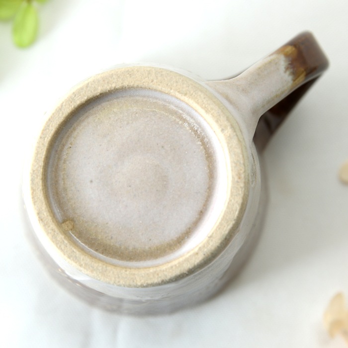 【益子焼】釉シリーズ ななめラインドットいっちん マグカップ 【単品1個】