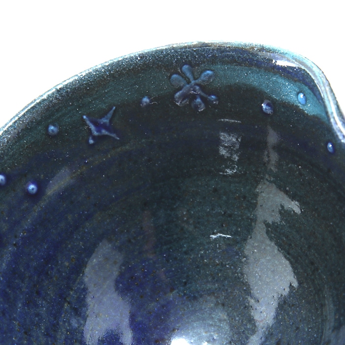 【益子焼】夜空のようなロマンチックなヨーグルト小鉢 アイスクリーム小鉢 ミニパフェ小鉢【単品1個】