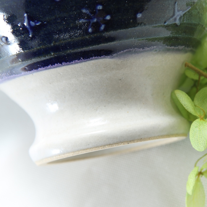 【益子焼】夜空のようなロマンチックなヨーグルト小鉢 アイスクリーム小鉢 ミニパフェ小鉢【単品1個】