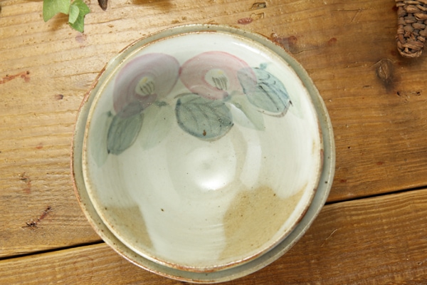 【益子焼】【釉シリーズ】つばき&透明感のある釉薬 夫婦ごはん茶碗