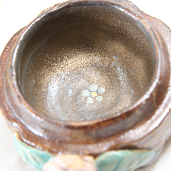 【益子焼】 オカメインコ　小物入れ ジュエリーボックス　おしゃれ　一点物　高さ約12cm