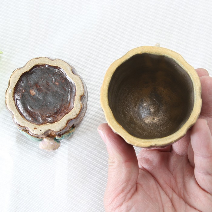 【益子焼】 オカメインコ　小物入れ ジュエリーボックス　おしゃれ　一点物　高さ約12cm