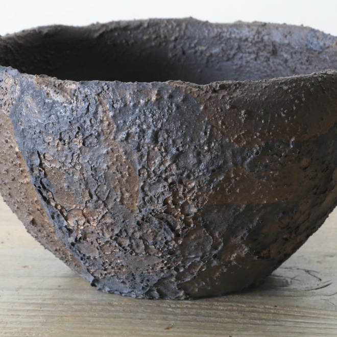 【益子焼】 4.8号鉢 高さ約8cm 植木鉢 陶器鉢 塊根植物 アガベ サボテン コーデックス 【砂漠シリーズ】 作家 陶芸家 横山雄一作