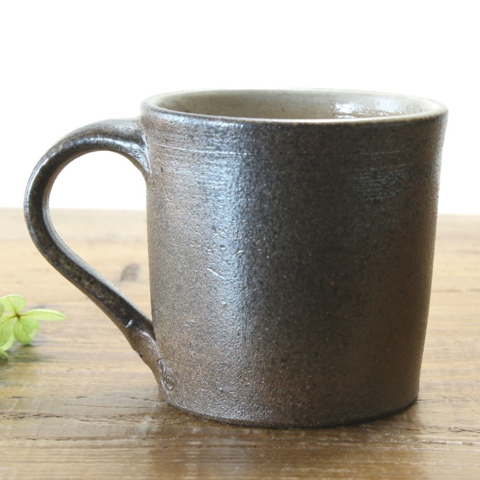 【益子焼】 マグカップ 寸胴 ふだん使いのサイズ さくら桜 単品1個