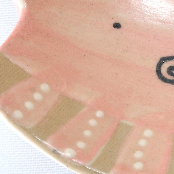 【益子焼】おしゃれ 海の生き物たちシリーズ タコ タコの深さのあるお皿 サラダボウル 【単品1枚】