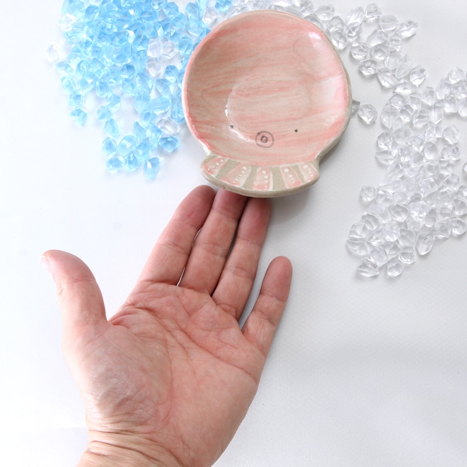 【益子焼】おしゃれ 海の生き物たちシリーズ タコ タコの小皿 豆皿 【単品1枚】