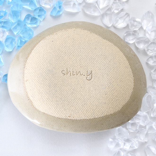 【益子焼】おしゃれ 海の生き物たちシリーズ クラゲ いっちんクラゲの豆皿 【単品1枚】