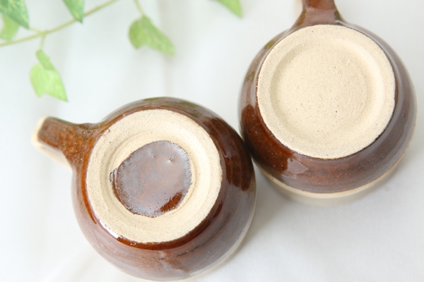 【益子焼】釉シリーズ 小さな手付きカップ MILKデザイン【単品1個】