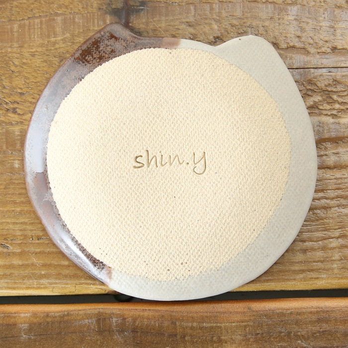 【益子焼】釉薬シリーズ　猫ミミの豆皿　小皿　肉球  　【単品１枚】