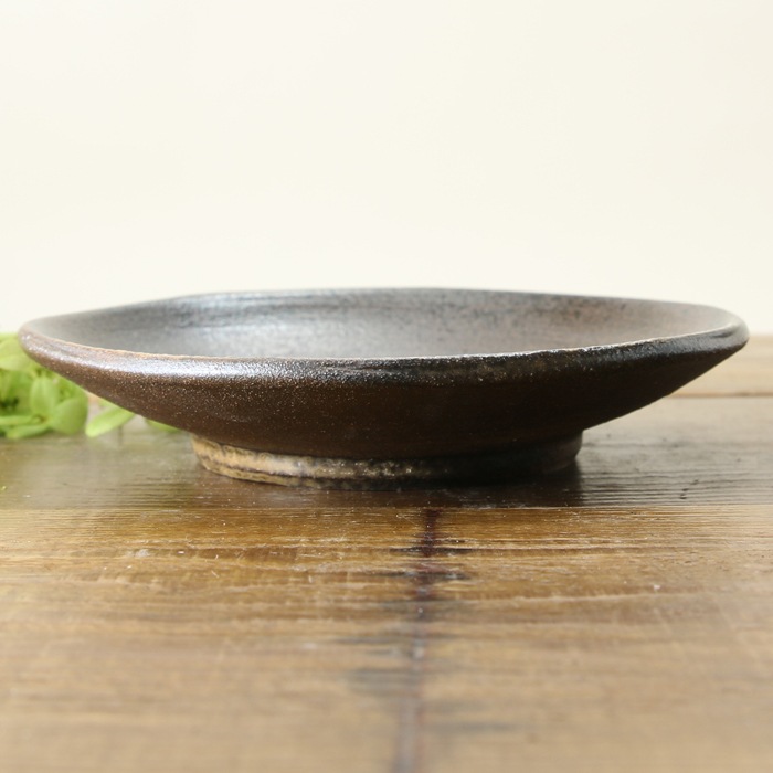 【益子焼】 グラタン皿 スープ碗 布目ぶどう模様 両手付きの浅めグラタン皿【ソーサー付き・単品１客】