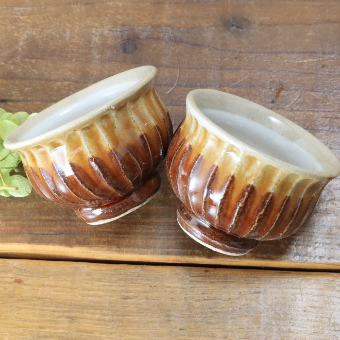 【益子焼】 釉シリーズ 酒器セット 酒器揃え しのぎ 白と茶系色 【とっくり１本・おちょこ２個のセット】