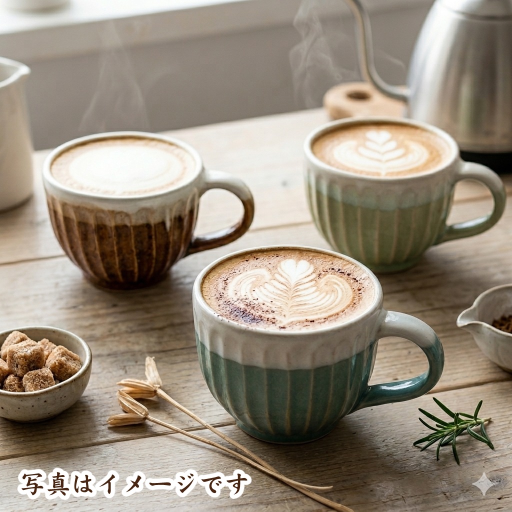 【益子焼】 珈琲カップ コーヒーカップ しのぎ 【カップのみ単品販売】