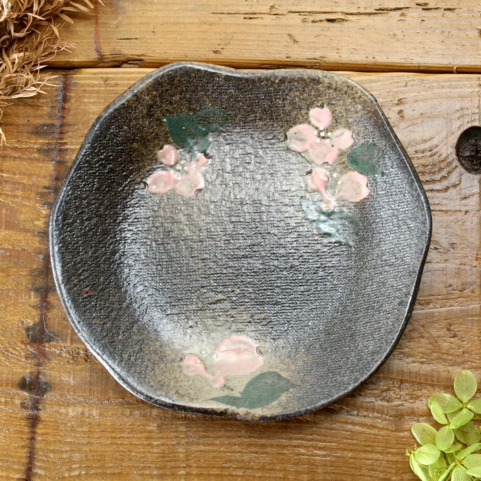 【益子焼】たたら作りの変形 銘々皿 取り皿【サイズ中・単品1枚】