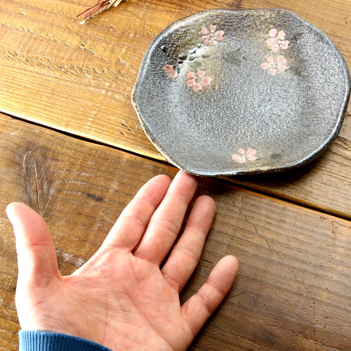 【益子焼】たたら作りの変形 銘々皿 取り皿【サイズ中・単品1枚】