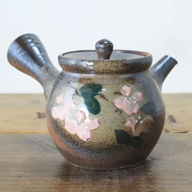 益子焼｜【益子焼】 急須 ふだん使いの急須 炭化焼シリーズ 花水木