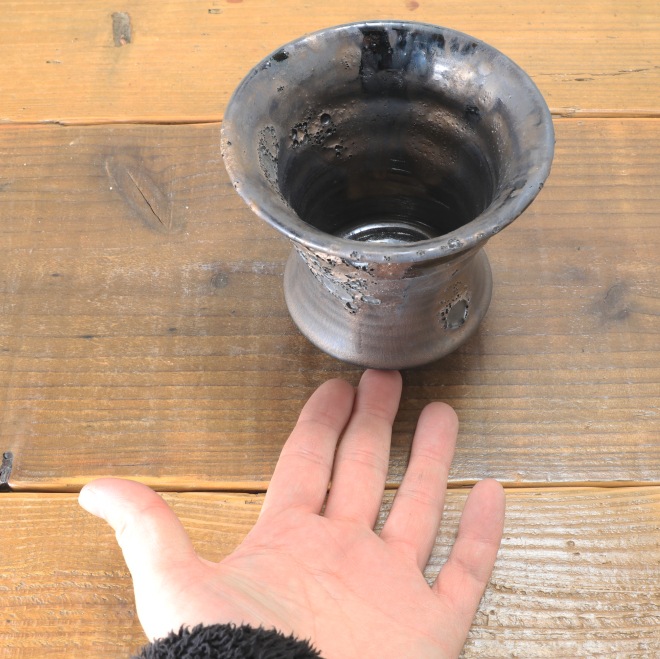【益子焼】 3.9号鉢 高さ約11.7cm 植木鉢 陶器鉢 塊根植物 アガベ サボテン コーデックス 【釉美シリーズ】 作家 陶芸家 横山雄一作 一点物