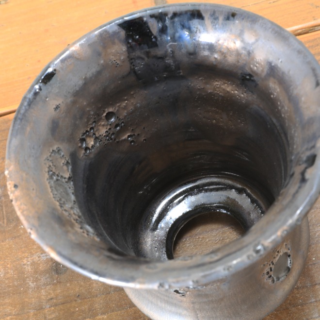 【益子焼】 3.9号鉢 高さ約11.7cm 植木鉢 陶器鉢 塊根植物 アガベ サボテン コーデックス 【釉美シリーズ】 作家 陶芸家 横山雄一作 一点物