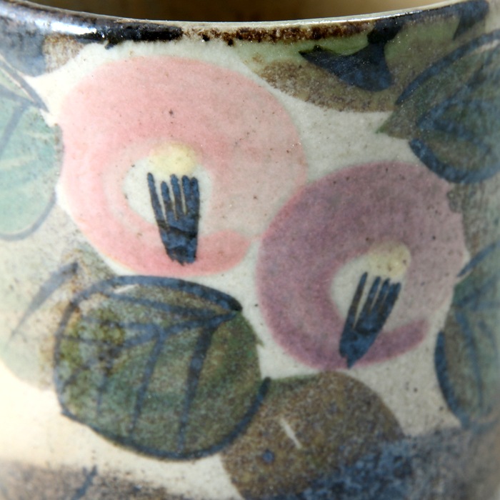 【益子焼】 マグカップ 寸胴マグカップ 陶器 日本製 おしゃれ 優しい風合いのつばきシリーズ【単品１個】