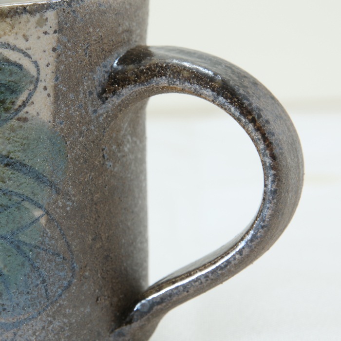 【益子焼】 マグカップ 寸胴マグカップ 陶器 日本製 おしゃれ 優しい風合いのつばきシリーズ【単品１個】