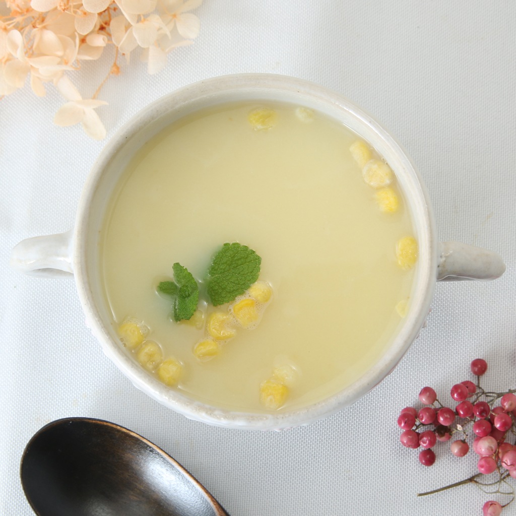 【益子焼】いっちん お花模様 両手取っ手のスープ碗【単品１個】