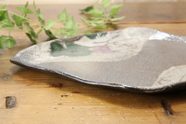 【益子焼】たたら作りの菱形プレート【サイズ小】【単品1枚】