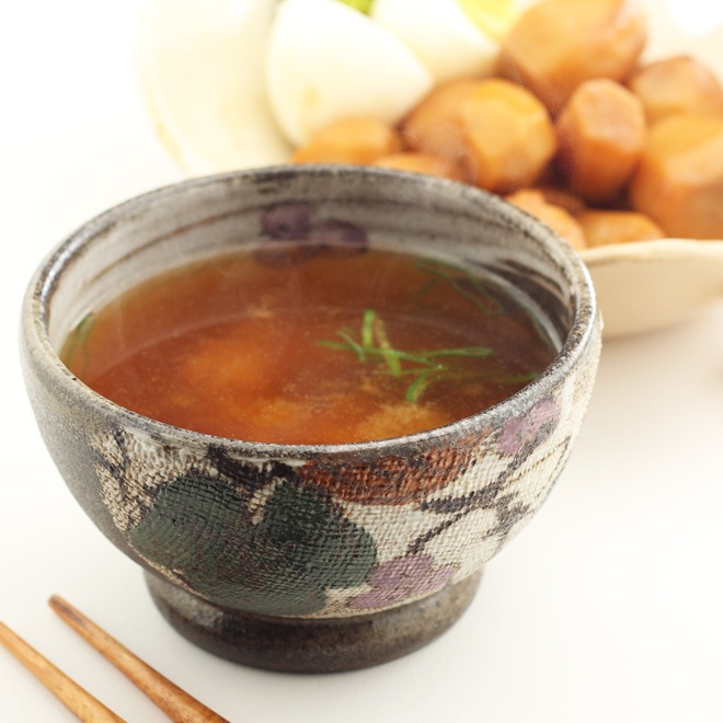 【益子焼】布目ぶどう　ふだん使いの小さめな汁碗　お吸い物碗【単品1個】
