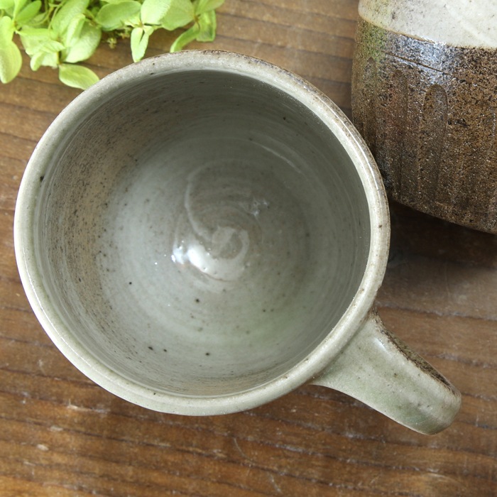 【益子焼】　マグカップ おしゃれ 下しのぎ カラフルお花模様　【単品１個】