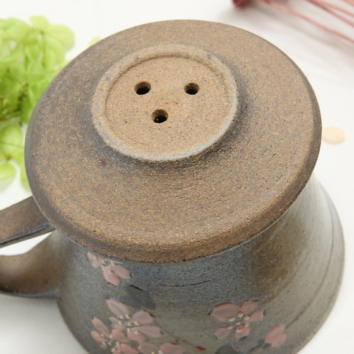 【益子焼】　益子焼の素朴な風合いで楽しむ　万能コーヒードリッパー　さくら桜　上部のみ単品販売