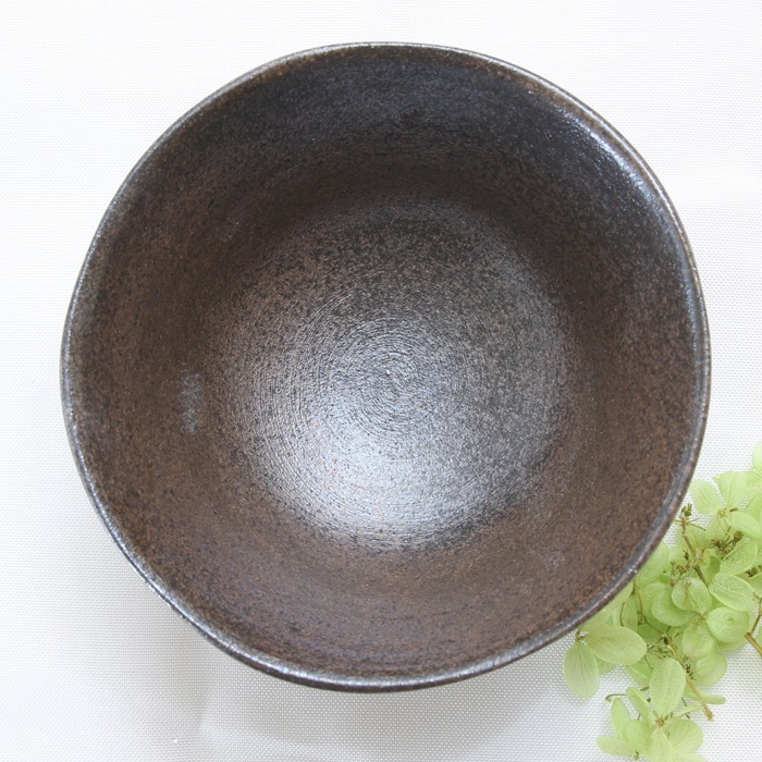 【益子焼】 父の日 お父さんへのお誕生日プレゼントにも 大きめ ご飯茶碗 炭化焼き無地 しのぎ お茶漬け茶碗 ミニ小丼 【単品1個】