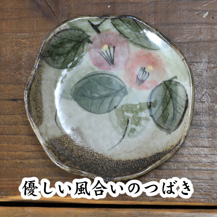 【益子焼】縁の豪快な変形 和菓子小皿 焼き肉のたれ入れのお皿 【単品１枚】