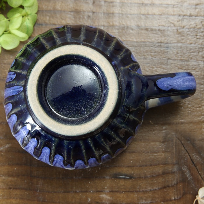 【益子焼】釉シリーズ　しのぎ　小さめマグカップ　【単品１個】