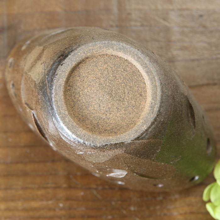 【益子焼】 蚊取り線香入れ 蚊取り線香ホルダー おしゃれ 荒しのぎ 炭化焼き無地 陶器 サイズ小 小さめ ミニサイズ【陶器本体1個・棒1本付き】※蚊取り線香は付きません