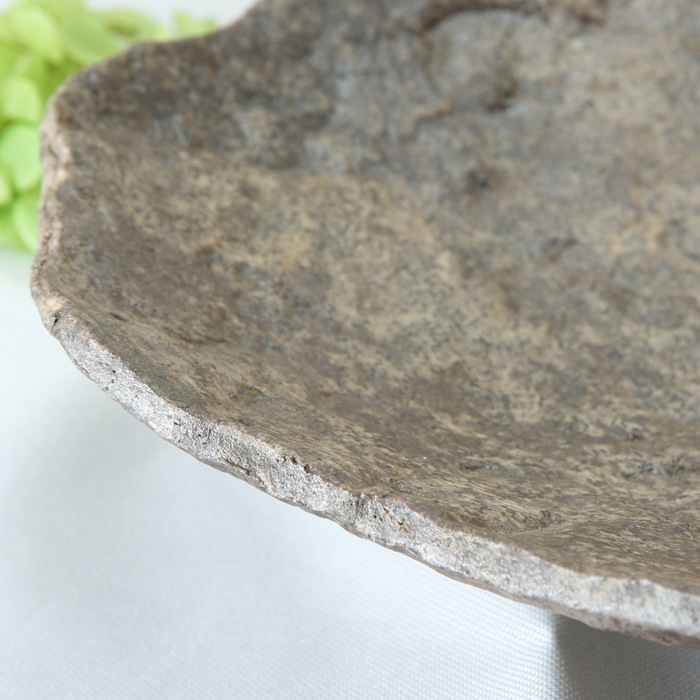 【益子焼 作家】 月兎窯 宮島將實作 石のような凸凹感のあるデザイン どっしり重厚感のある 「石目シリーズ」菱形風 深さのある大鉢 (単品1個)