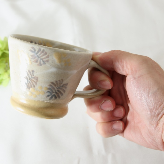 【益子焼】釉シリーズ ミモザ お手頃サイズのマグカップ 【単品1個】