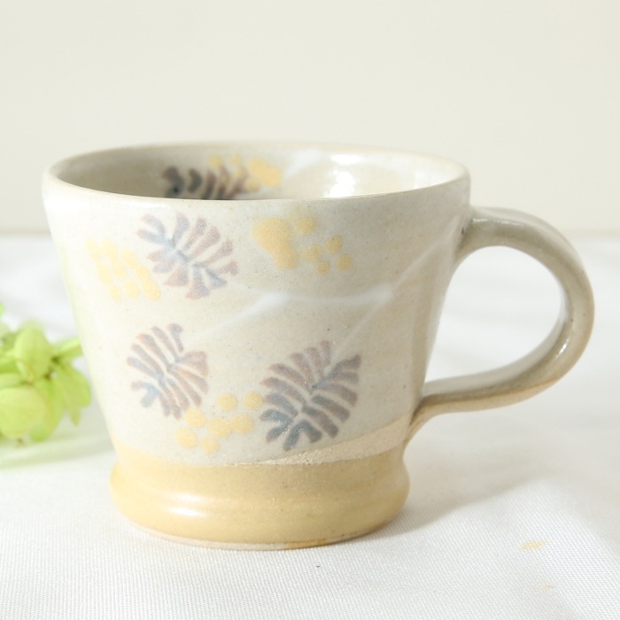 【益子焼】釉シリーズ ミモザ お手頃サイズのマグカップ 【単品1個】