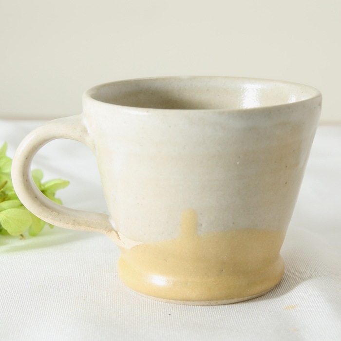 【益子焼】釉シリーズ ミモザ お手頃サイズのマグカップ 【単品1個】