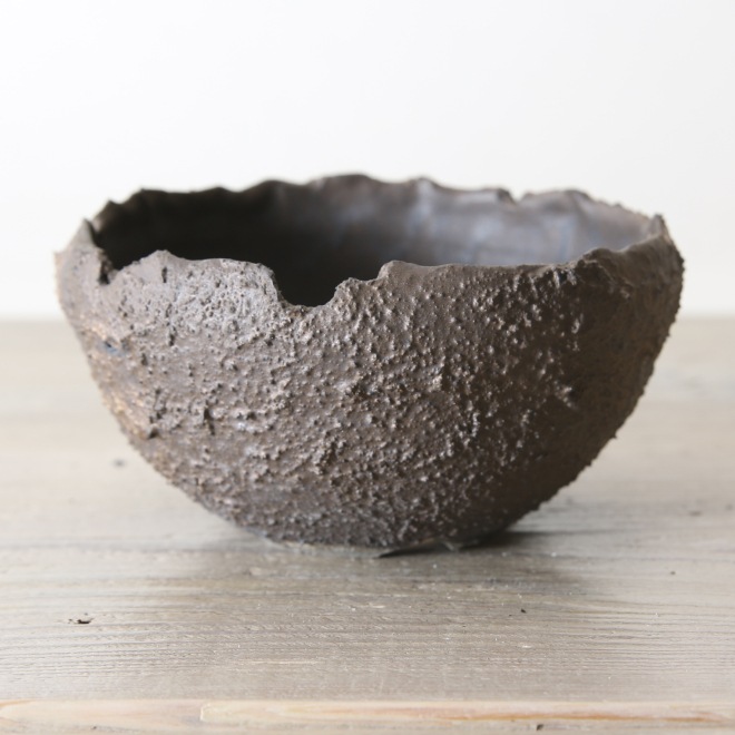 【益子焼】4号鉢 植木鉢 陶器鉢 塊根植物 アガベ サボテン 【砂漠シリーズ】 高さ約6.5～7cm 作家 陶芸家 横山雄一作