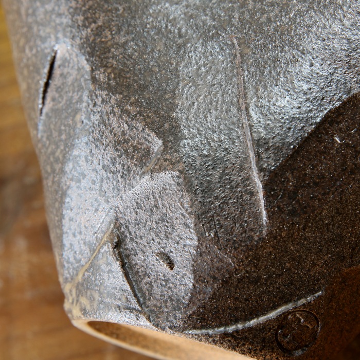 【益子焼】 蚊取り線香入れ 蚊取り線香ホルダー おしゃれ 荒しのぎ 炭化焼き無地 陶器 普通サイズ 【陶器本体1個・棒1本付き】※蚊取り線香は付きません