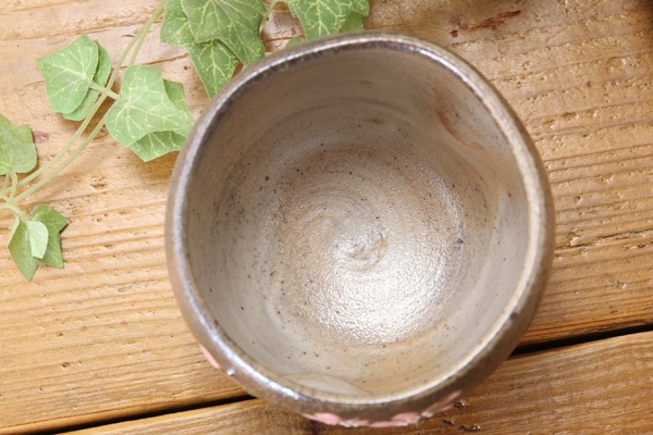 【益子焼】お手頃サイズのカフェオレボウル【凹みあり・さくら模様・単品１個】